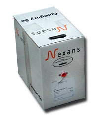   UTP 4 solid.  5e. Alcatel (Nexans)